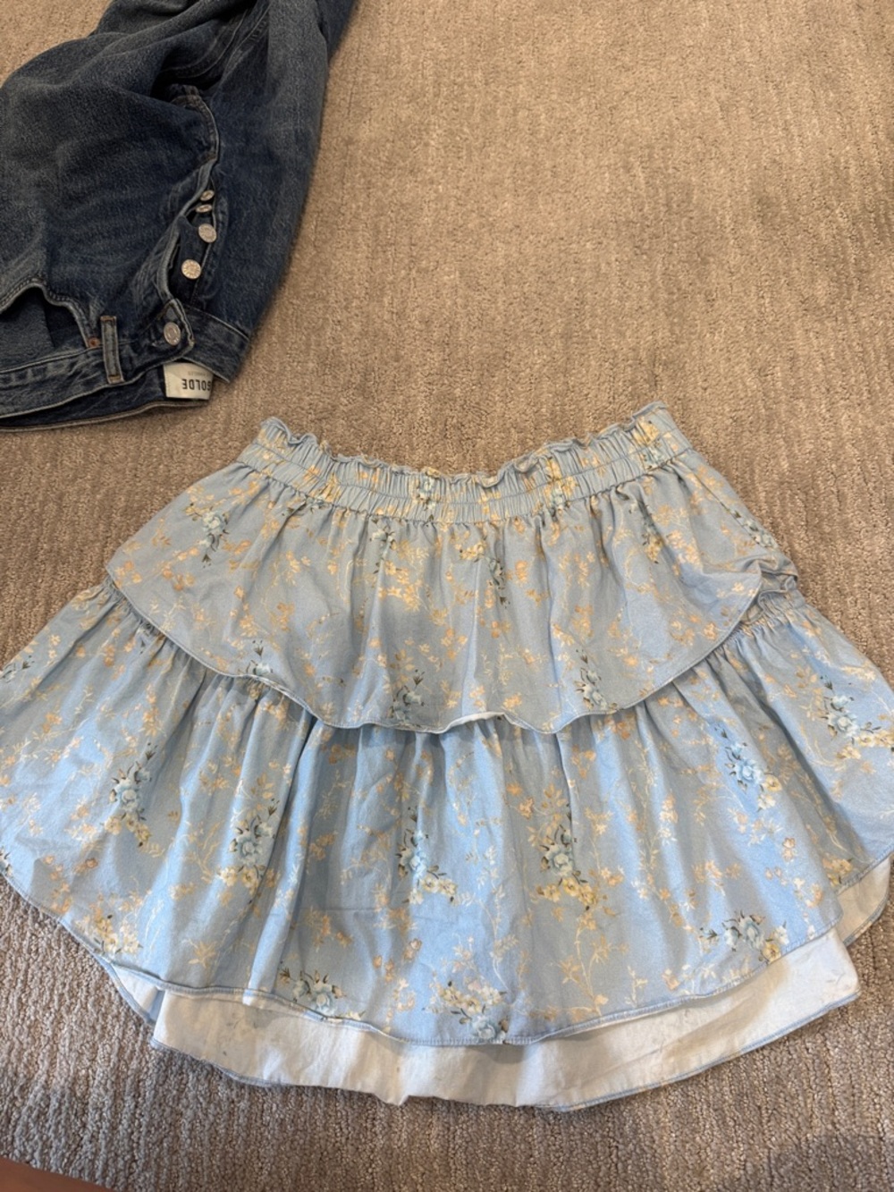 Loveshackfancy X Liberty London Ruffle Mini Skirt